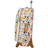 Lily Bloom Luggage 3 Piece Softside Spinner Suitcase Set Collection (Furry Friend)