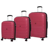 IT Luggage 29.5" Asteroid 8-Wheel Hardside Expandable Spinner, Rose Red