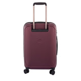 DELSEY Paris Luggage Cruise Lite Hardside 21" Carry on Exp. Spinner with Front Pocket, Black Cherry