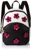 Betsey Johnson Mini Backpack, black/white