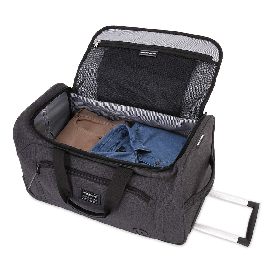 Swissgear 7850 22 Checklite Wheeled Duffel Bag  Charcoal
