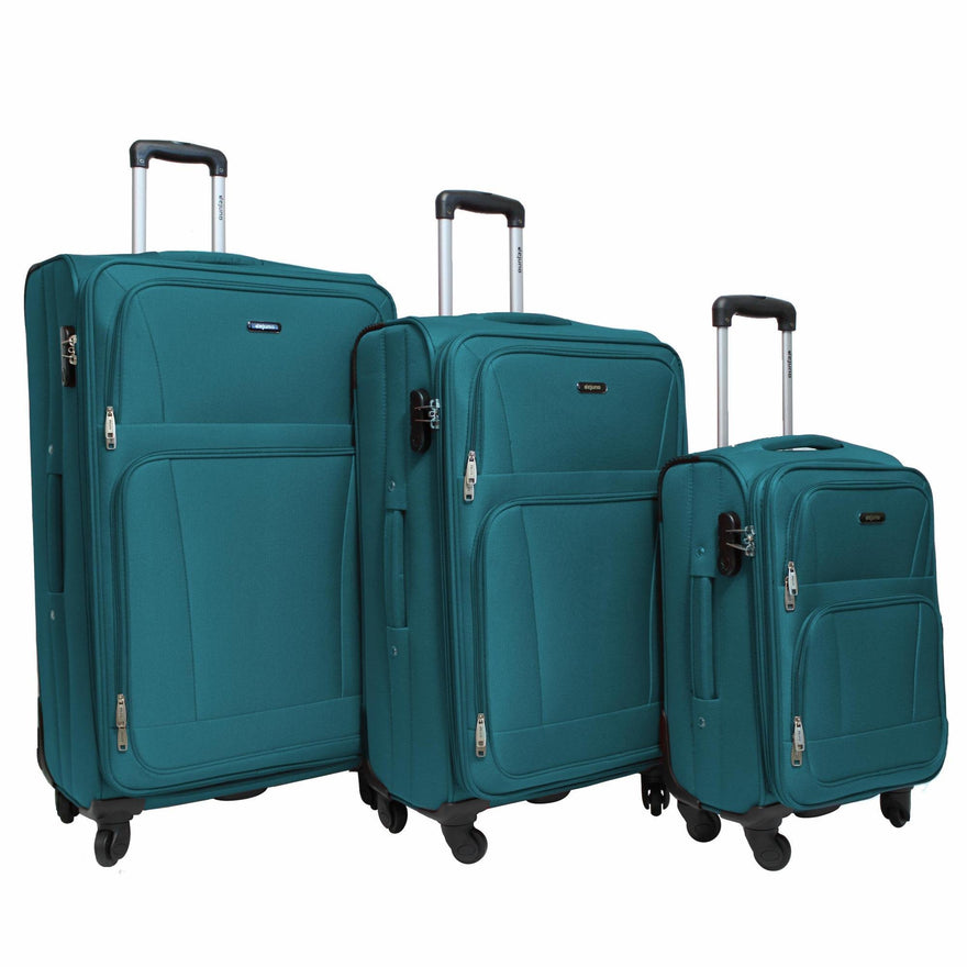 Dejuno The Escape Softside Lightweight Spinner, Turquoise