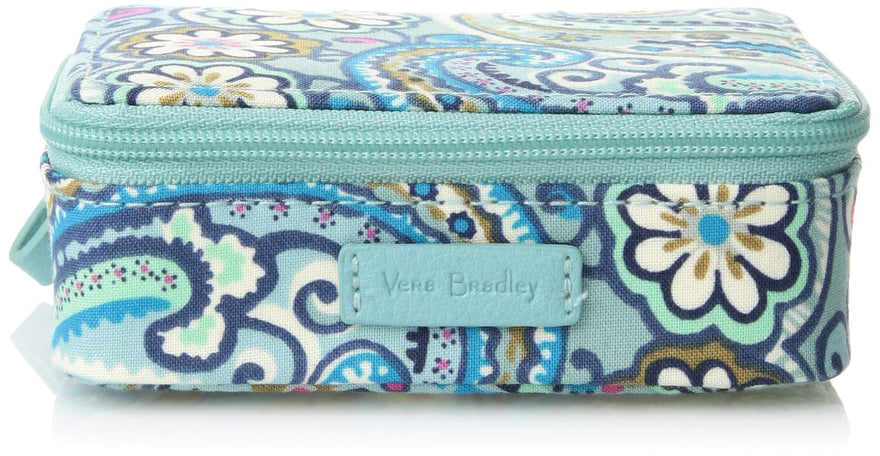 Vera Bradley womens Iconic Travel Pill Case, Signature Cotton, Daisy Dot Paisley, One Size