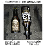 Waterproof Heavy Duty Wheeled Alcohol Travel Case - Beer And Wine Carrying Case Includes Custom Foam Insert Bottle Holder