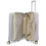 Badgley Mischka Diamond Hard Expandable Spinner Luggage Set (3 Piece) (Grey)