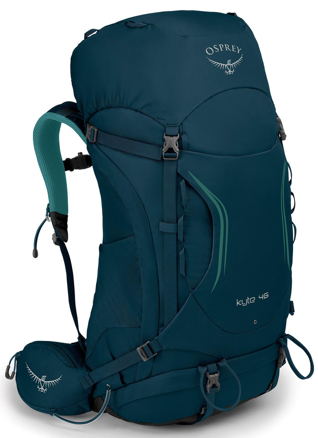 Osprey Packs Kyte 46 Women's Backpack, Ice Lake Green, WX/Small