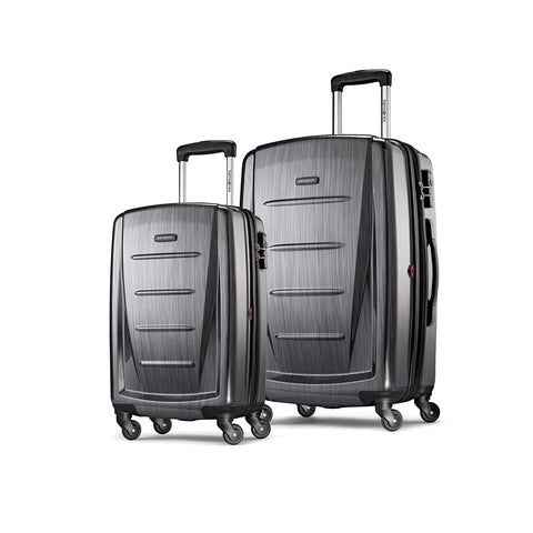 Samsonite Winfield 2 Expandable Hardside 2-Piece Luggage Set (20/28) with Spinner Wheels, Charcoal