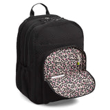 Vera Bradley Iconic XL Campus Backpack, Microfiber, Classic Black