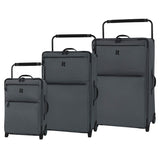 IT Luggage 29.6" World's Lightest Los Angeles 2 Wheel, Charcoal Grey