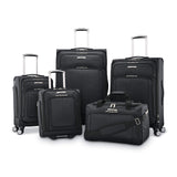 Samsonite SoLyte DLX Softside Luggage, Midnight Black, Underseat