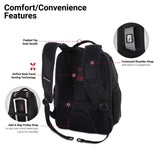 SWISSGEAR Large ScanSmart Laptop Backpack | TSA-Friendly Carry-on | Travel, Work, School | Men's and Women's - Black