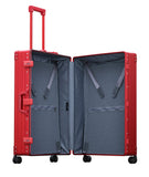 Aleon 30" Macro Traveler Aluminum Hardside Checked Luggage (Ruby) Red