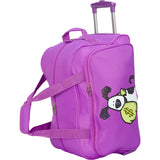 Ed Heck Lightweight 5-PC Spinner Luggage Set (Purple-Money Doggie)