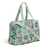 Vera Bradley Signature Cotton Deluxe Weekender, Mint Flowers