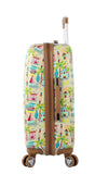 Lily Bloom Hardside Luggage 24" Design Pattern Spinner Suitcase For Woman (24in, Beach House)