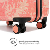 BADGLEY MISCHKA Essence 2 Piece Hard Spinner Luggage Set (Pink Lace, Medium+Carry-on)