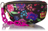 Betsey Johnson Nylon Bum Bag, Black Floral