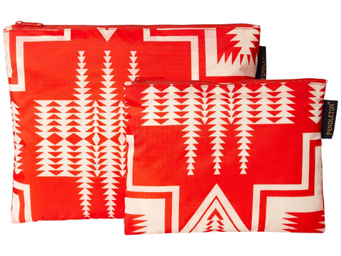 Pendleton Women's 2-Pack Zip Pouch Harding Red One Size