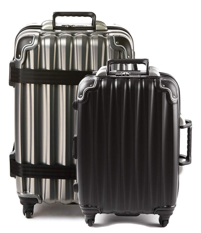 Bundle - 2 items: VinGardeValise Wine Travel Suitcase 12 & 5-bottle - Grande 05, Silver and Piccolo 01, Black