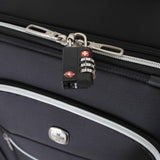 SWISSGEAR TSA-Accepted 3-Dial Combination Lock | Lightweight and Easy Luggage Security - Black