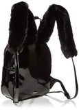 Betsey Johnson Resting Kitsch Face Backpack, Black