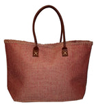 101 BEACH Large Jute Tote Bag - Custom Embroidery Available (Navy)