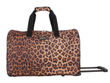 Steve Madden Luggage Suitcase Wheeled Duffle Bag (Cool Cat)