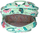 Vera Bradley Signature Cotton Campus, Mint Flowers
