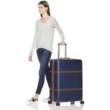 AmazonBasics Vienna Expandable Luggage Spinner Suitcase - 28 Inch, Blue