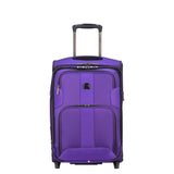 Delsey Paris Luggage Sky Max Carry On Expandable 2 Wheeled Suitcase, Purple