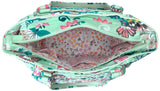 Vera Bradley Signature Cotton Glenna, Mint Flowers