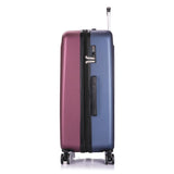 DUKAP Luggage - Crypto Collection - Lightweight Hardside Spinner 28'' Inches - Two Tone (Wine/Blue) - Suitcases with Wheels
