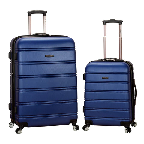 Rockland Luggage 20 Inch 28 Inch 2 Piece Expandable Spinner Set, Blue, One Size