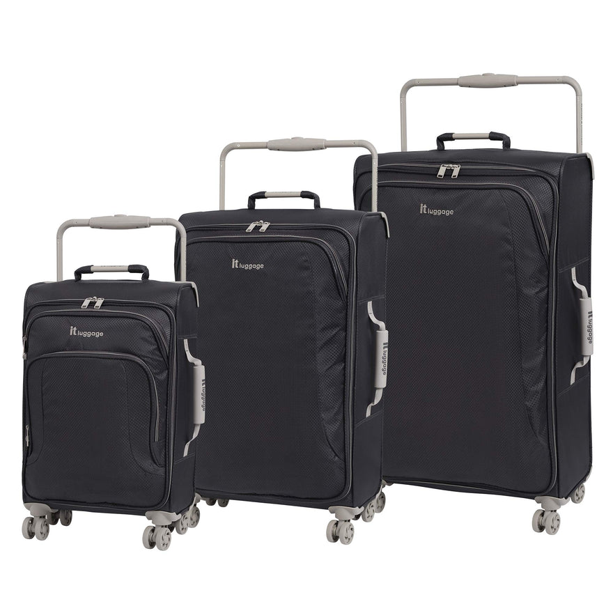 it luggage World's Lightest Debonair 31.5" 8-Wheel Spinner, Black/White it luggage World's Lightest Debonair 31.5" 8-Wheel Spinner, Black/White