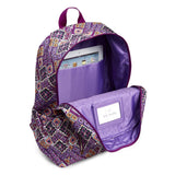 Vera Bradley Lighten Up Study Hall Backpack, Polyester, dream diamonds