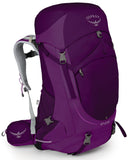 Osprey Packs Sirrus 50 Women's Backpacking Backpack, Ruska Purple, X-Small/Small