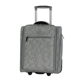 it luggage 17.1" Stitched Squares 2 Wheel Underseat Tote, Flint Grey