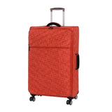 it luggage Stitched Squares 8 Wheel Lightweight Expandable 5-Piece Set, Orange