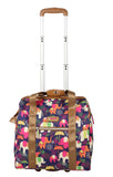 Lily Bloom Design Pattern Carry on Bag Wheeled Cabin Tote (Elephant Rain)