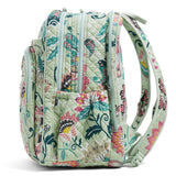 Vera Bradley Iconic XL Campus Backpack, Signature Cotton, Mint Flowers