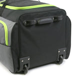 Fila 7-Pocket Large Rolling Duffel Bag, Grey/Neon Lime, One Size
