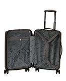 Rockland Skyline 3 Piece Abs Non-Expandable Luggage Set, Grey