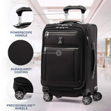 Travelpro Luggage Platinum Elite 20" Carry-on Expandable Business Spinner w/USB Port, Shadow Black