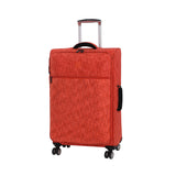 it luggage Stitched Squares 8 Wheel Lightweight Expandable 5-Piece Set, Orange