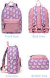 Backpack for Little Girls,Vaschy Preschool Backpacks for kindergarten with Chest Strap Pink Unicorn