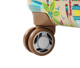 Lily Bloom Hardside Luggage 3 Piece Design Pattern Spinner Suitcase For Woman (Beach House)