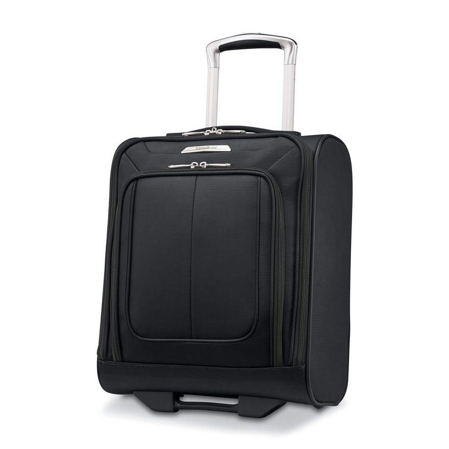 Samsonite SoLyte DLX Softside Luggage, Midnight Black, Underseat