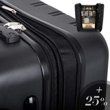 Merax Travelhouse Luggage Set 3 Piece Expandable Lightweight Spinner Suitcase