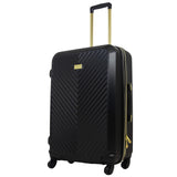 Macbeth Collection Women's Black Molded Quilt 27in Rolling Luggage