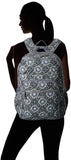 Vera Bradley Iconic XL Campus Backpack, Signature Cotton, Charcoal Medall